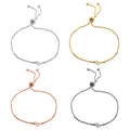 Valentine Metallic Adjustable Bracelet Metal Charms with 5 Listed Options view 5