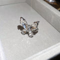 Butterfly Open Rings Openwork Metal and Crystal Wings Three Styles view 7