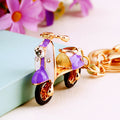 Enamel Scooter Keychains in Five Distinct Bright and Neutral Color Options view 4