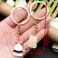 Bamboo, Apple and Flower Panda Enamel Keychains, 6 Poses view 9