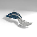 White Gold Tone Maple Leaf Two Designs Metal Brooch Pin view 5