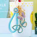 Large Openwork Butterfly Keychains with Fortune Loops and Loop Only Options view 2