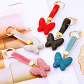 Clay Full Crystal Butterfly Keychains in Five Colors plus Assorted Option view 11