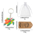 Wooden Sea Turtle Keychain with Organza Bag and Thank You Tag Options view 2