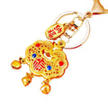 Chinese Fortune Lock Gourd and Abacus Keychains in Six Style Options view 5