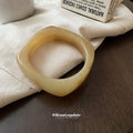Resin Geometric Irregular Wide Bangle Bracelets Multi Color view 4