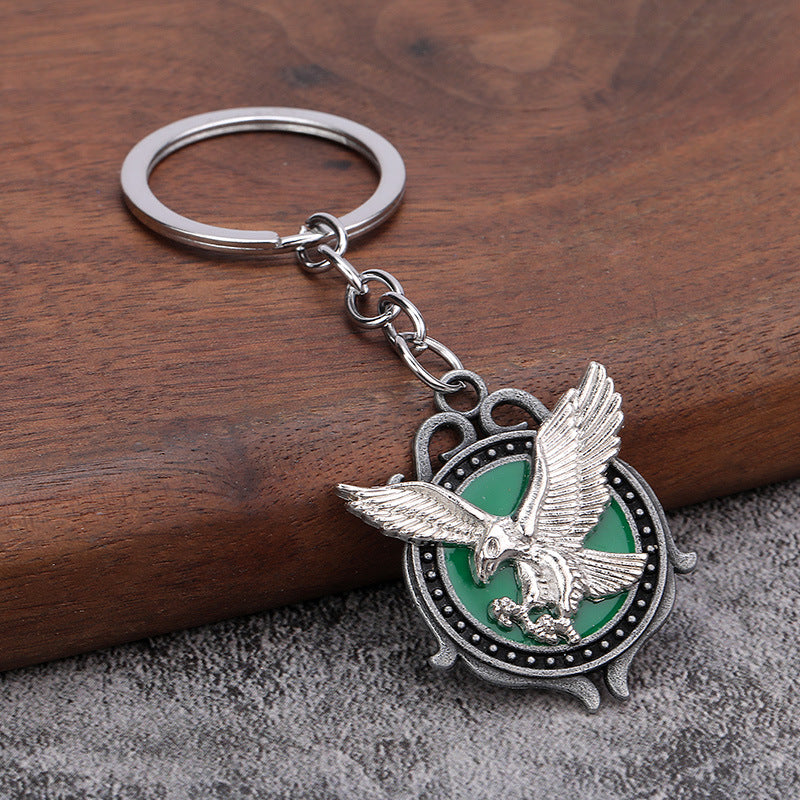 Eagle Hip Hop Metal Keychain Personalized Bag Charm Accessory