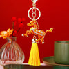 Gold Floral-Horse Yellow-Tassel