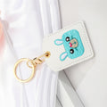 Embroidered Animal Card Holder Keychains with Rings and Snap Hooks view 4