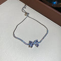 Crystal Flower Bow Slider Bracelets Six Color Styles view 8