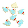 Pastel Elephant Enamel Charm Collection for Jewelry Making view 4