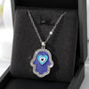Silver Crystal Hamsa