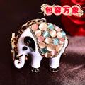 Mixed Jeweled Fruit Animal Deity and Fortune Motif Keychains view 12