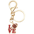 Football Helmet Baseball and Badminton Sport Keychains view 5