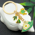 Two-Style Green Dragon Boat Festival Rice Dumpling Charm Keychain view 2