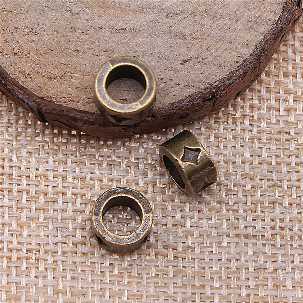 9x9x5mm 1.1g Multicolor Zinc Alloy Star Large Hole Spacer Beads for Bracelet Necklace DIY Jewelry Making