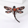 Sparkling Crystal Dragonfly Brooch in Eight Color Options view 7