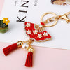 Red Floral-Fan