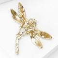 Jeweled Dragonfly Brooch Pin with Colorful Enamel Wings view 4