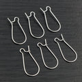 Large U-Shaped Kidney Ear Wire Hooks in Mixed Finishes view 3