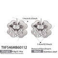 Four Leaf Clover Zircon Necklace Bracelet Ring Earring Set view 12