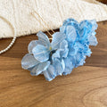 Sheer Fabric Flower U-Pin Hair Sticks Gold Metal 5 Colors view 10
