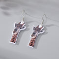 Photo Print Acrylic Animal Flower and Butterfly Hook Earrings view 10