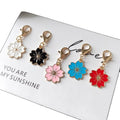 Enamel Cherry Blossom Keychain Charms Gold Clasp 5 Colors view 5