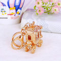Jeweled Pumpkin Carriage Keychains in Nineteen Pictured Designs view 2
