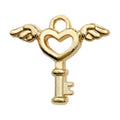 Yellow Key Metal Charms with 26 Listed Options for Jewelry Making view 8