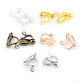 Triangle Drop Clip-On Earring Findings in Six Color Options view 2