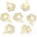 Crystal-Accented And Pearl-Look Gold Silver Pearl Pearl-look Jewelry Pendants in 2 Styles view 6