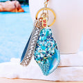 Crushed Shell Conch Keychains in Sixteen Colors plus Assorted Option view 4