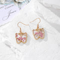 Resin Dried Flower Butterfly Fish Shape Earrings 8 Styles view 6