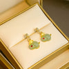 Green Rabbit Studs