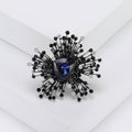Radiating Crystal Brooch In Six Jewel Color Designs view 4