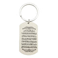 Cream Dog Tag Wooden Arabic Calligraphy Keychain Charm view 6