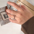 Silver and Gold Tone Cross Band Crisscross Metal Rings view 3