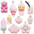 Pink Seashell and Ice Cream Shell Charms with 11 Listed Options view 1