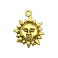 Matte Gold-Tone Sun and Moon Metal Charms with 29 Listed Options view 9