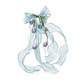 Organza Flower Bow Duckbill Hair Clips Pearl Streams view 5