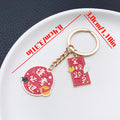 Eight-Style Red Chinese Exam Blessing Plaque Keychain Collection view 6