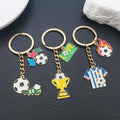 Trophy Shoe or Jersey Soccer Theme Keychains with Metal Hardware view 4