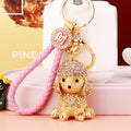 Jeweled Poodle Keychains in Multiple Crystal Colors and Loop Styles view 7