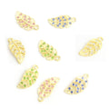 Polished Gold Silver Leaf Alloy Charms in 8 Styles view 3