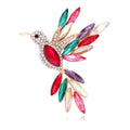 Bird Crystal Five Designs Metal Brooch Pin for Jackets and Lapels view 1