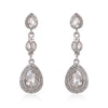 Silver Teardrop Crystal