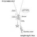 Crystal Octopus Starfish and Seahorse Lariat Necklaces view 6