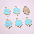 Enamel Four-Leaf Clover Charms in Eleven Color Options view 6