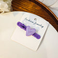 Glitter Heart Duck Bill Hair Clips Five Color Assortment view 6